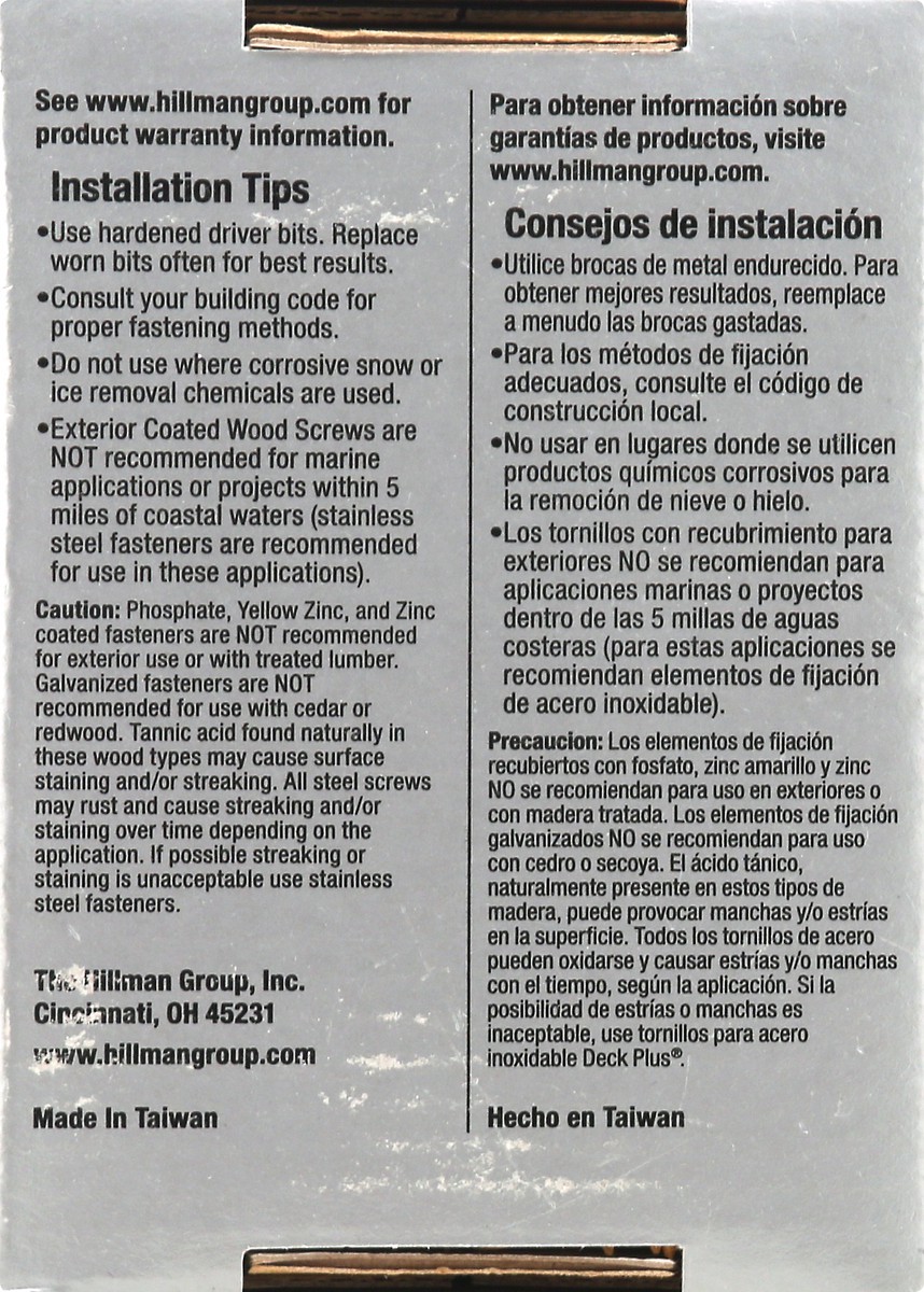 slide 5 of 10, Deck Plus Wood & Fence Tan Screws 55 ea, 55 ct