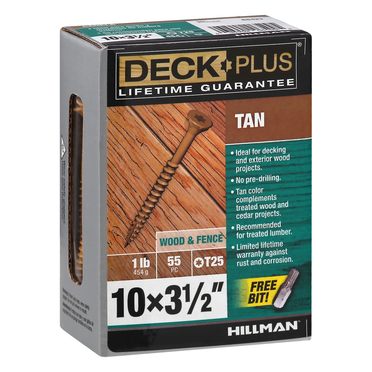 slide 2 of 10, Deck Plus Wood & Fence Tan Screws 55 ea, 55 ct