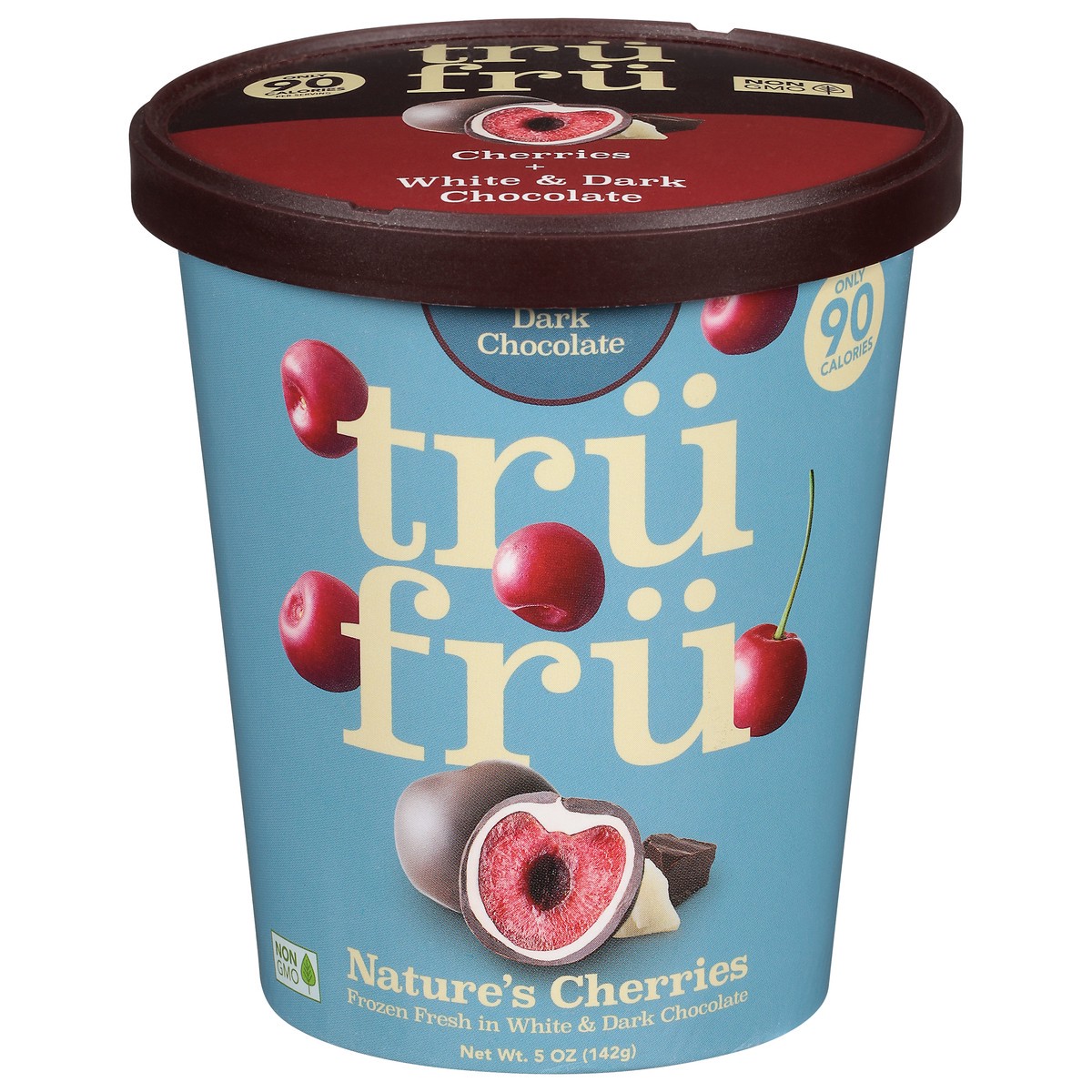 slide 1 of 9, Tru Fru Cherry White Dark Chocolate, 5 oz