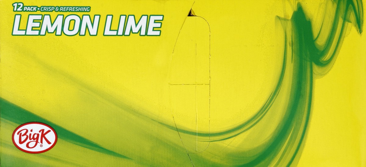 slide 7 of 7, Big K Lemon Lime Soda, 12 ct; 12 fl oz