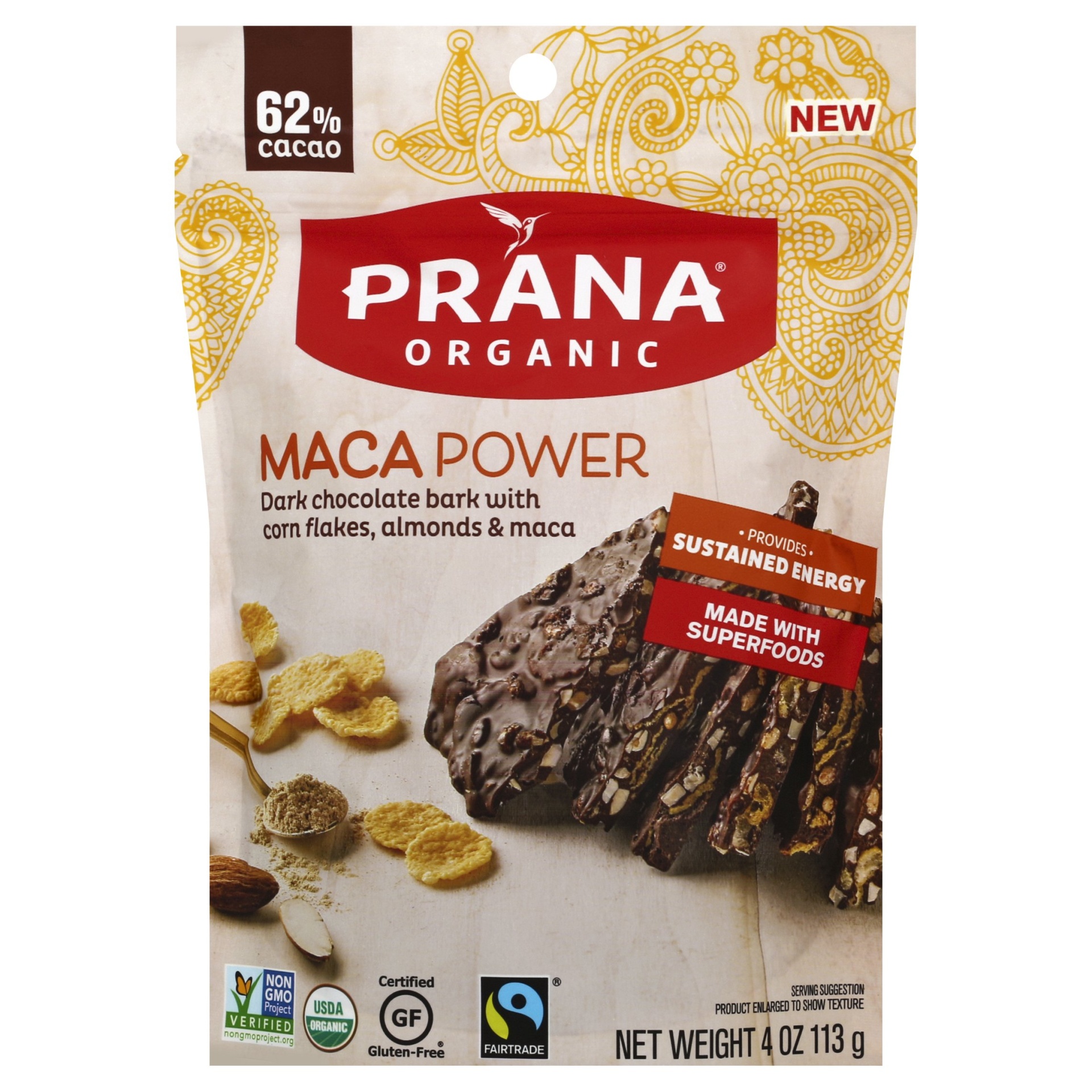 slide 1 of 2, prAna Maca Power Chocolate Bark, 4 oz