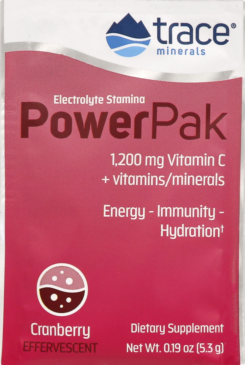 slide 6 of 9, Trace Power Pak Effervescent Cranberry Electrolyte Stamina 0.19 oz, 0.19 oz