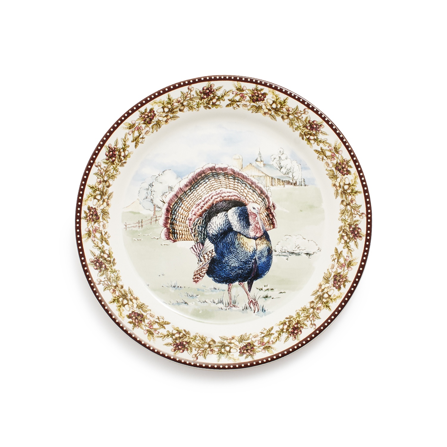 slide 1 of 1, Sur La Table Turkey Salad Plate, 9 in