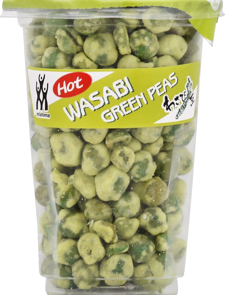 slide 3 of 3, Mishima Hot Wasabi Flavored Green Peas 3 oz, 3 oz