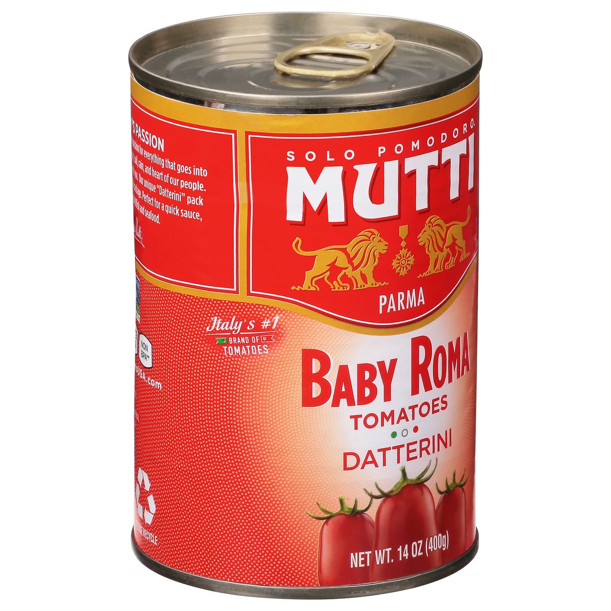 slide 6 of 14, Mutti Baby Roma Tomatoes 14 oz, 14 oz