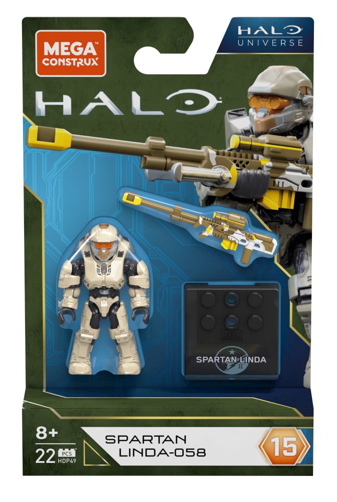 slide 1 of 5, Mega Construx Halo Spartan Linda-058 Building Set, 1 ct