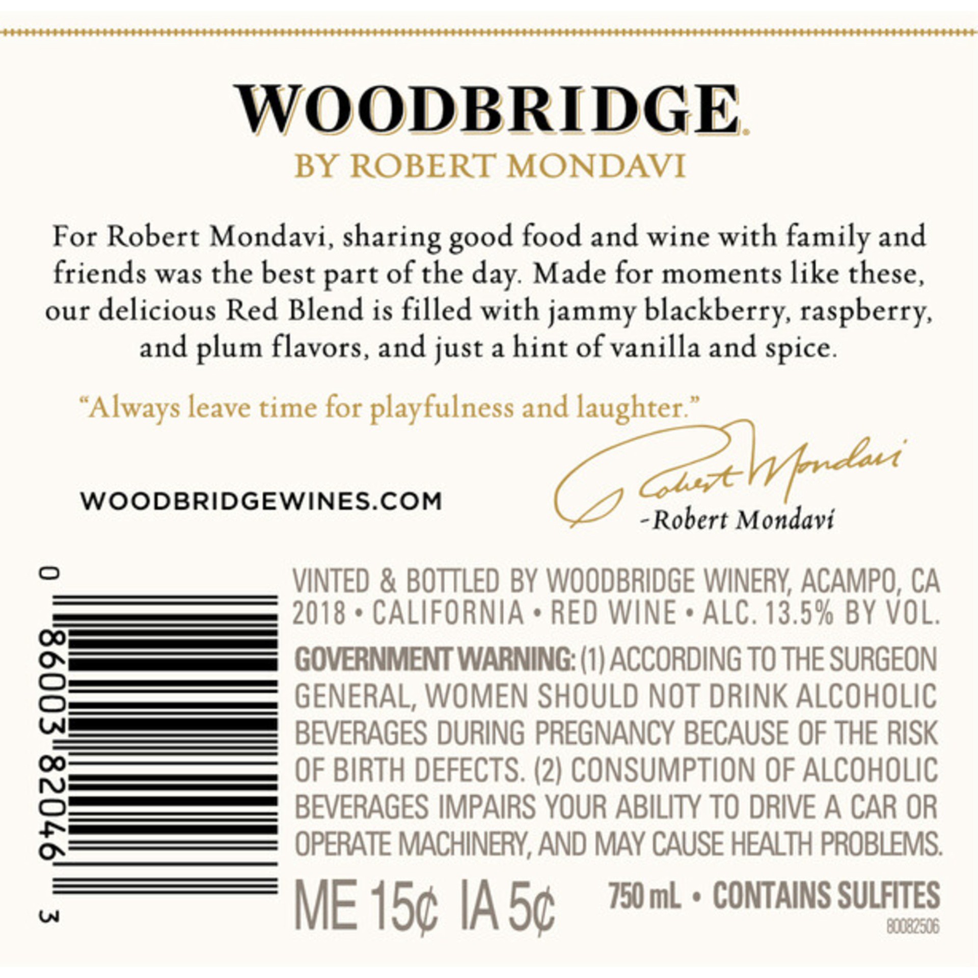 slide 6 of 7, Woodbridge by Robert Mondavi Red Blend Red Wine, 750 mL Bottle, 25.35 fl. oz