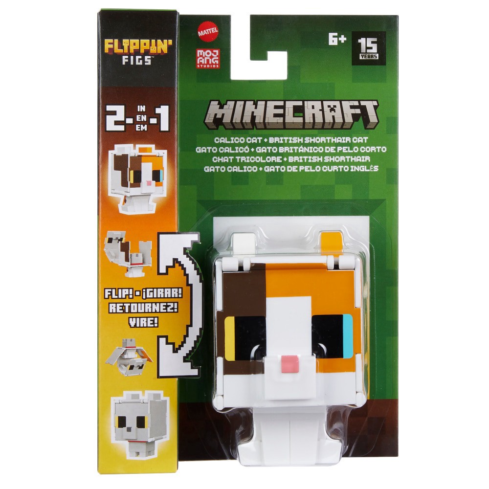 slide 5 of 6, Minecraft Flippin' Figs Collectible Figures, Assorted, 1 ct