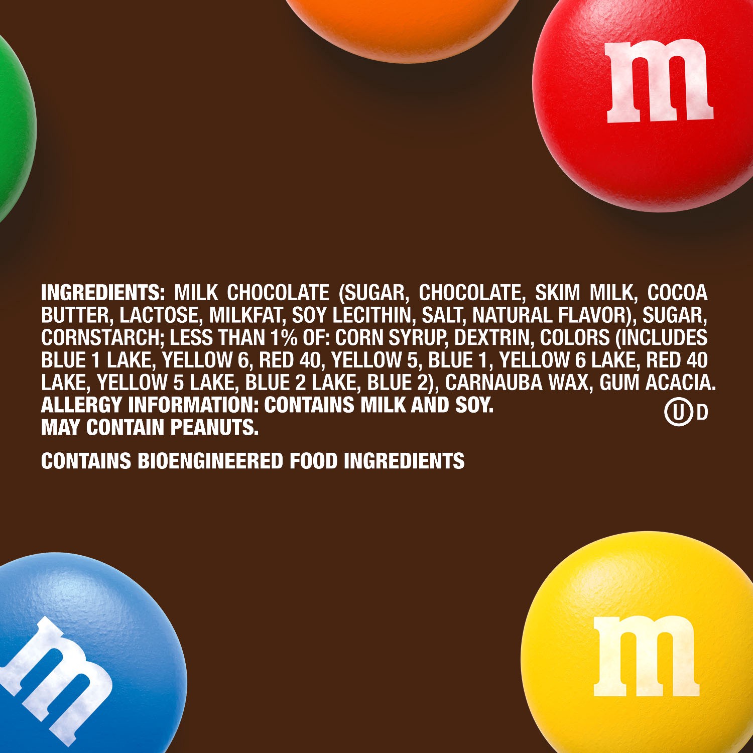 slide 8 of 8, M&M's Milk Chocolate Candy Resealable Bulk Candy Jar, 62 Oz, 62 oz