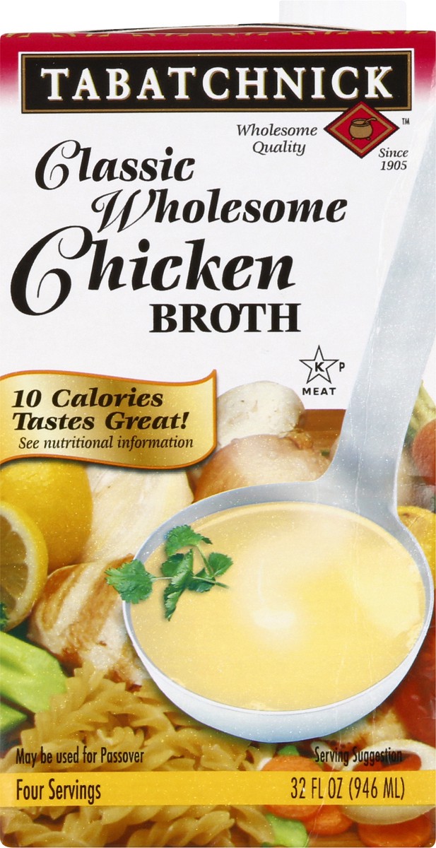 slide 6 of 9, Tabatchnick Classic Wholesome Chicken Broth 32 oz, 32 fl oz