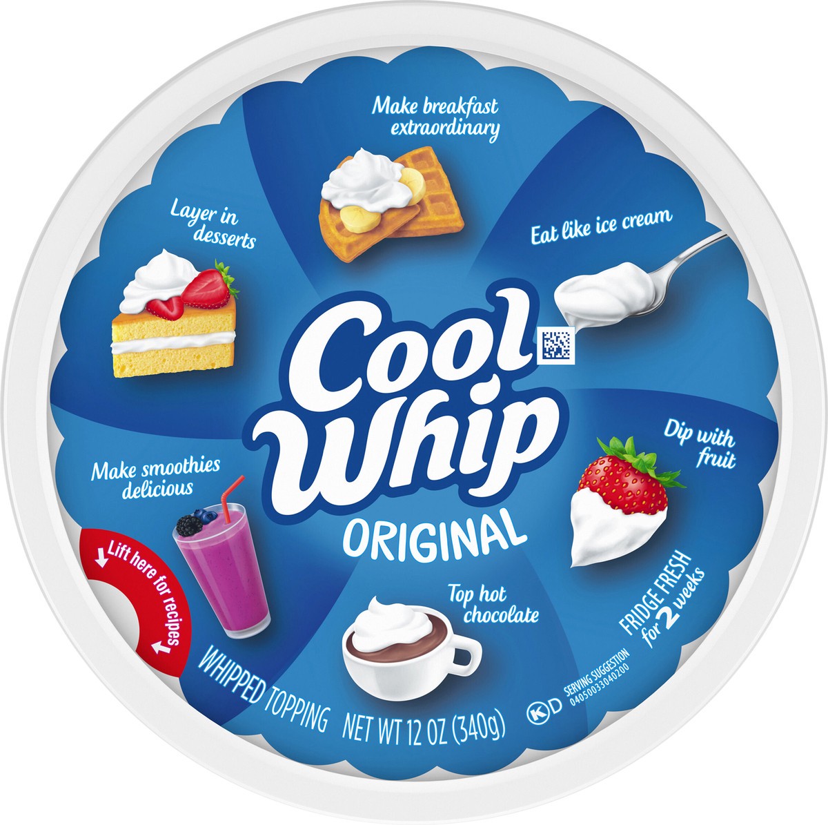 slide 7 of 9, Cool Whip Original Whipped Topping, 12 oz Tub, 12 oz