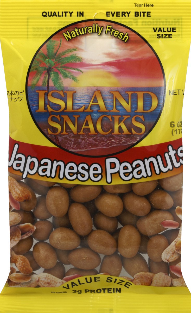 slide 3 of 4, Island Snacks Peanuts 6 oz, 6 oz