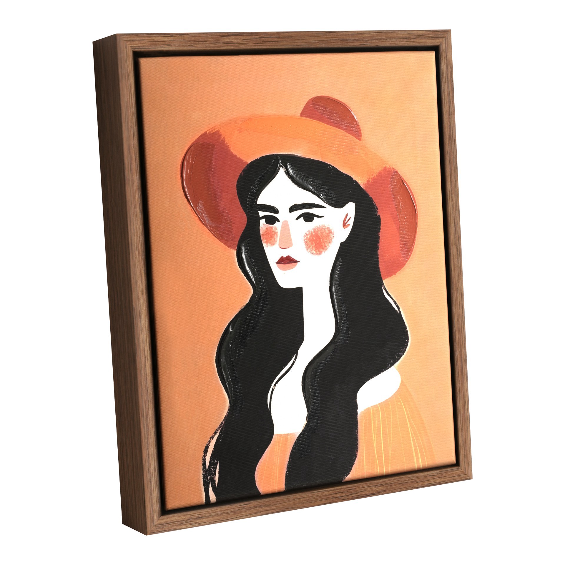 slide 2 of 5, 12" Portrait Of A Girl Wall Art By Ashland, 9 in x 12 in