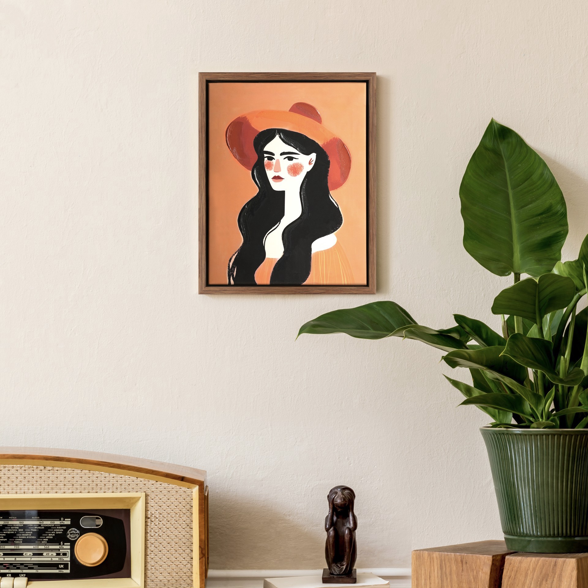 slide 3 of 5, 12" Portrait Of A Girl Wall Art By Ashland, 9 in x 12 in