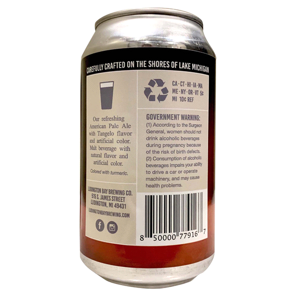 slide 3 of 5, Ludington Bay Tangleo Dream 6 Pack Cans, 6 ct; 12 oz