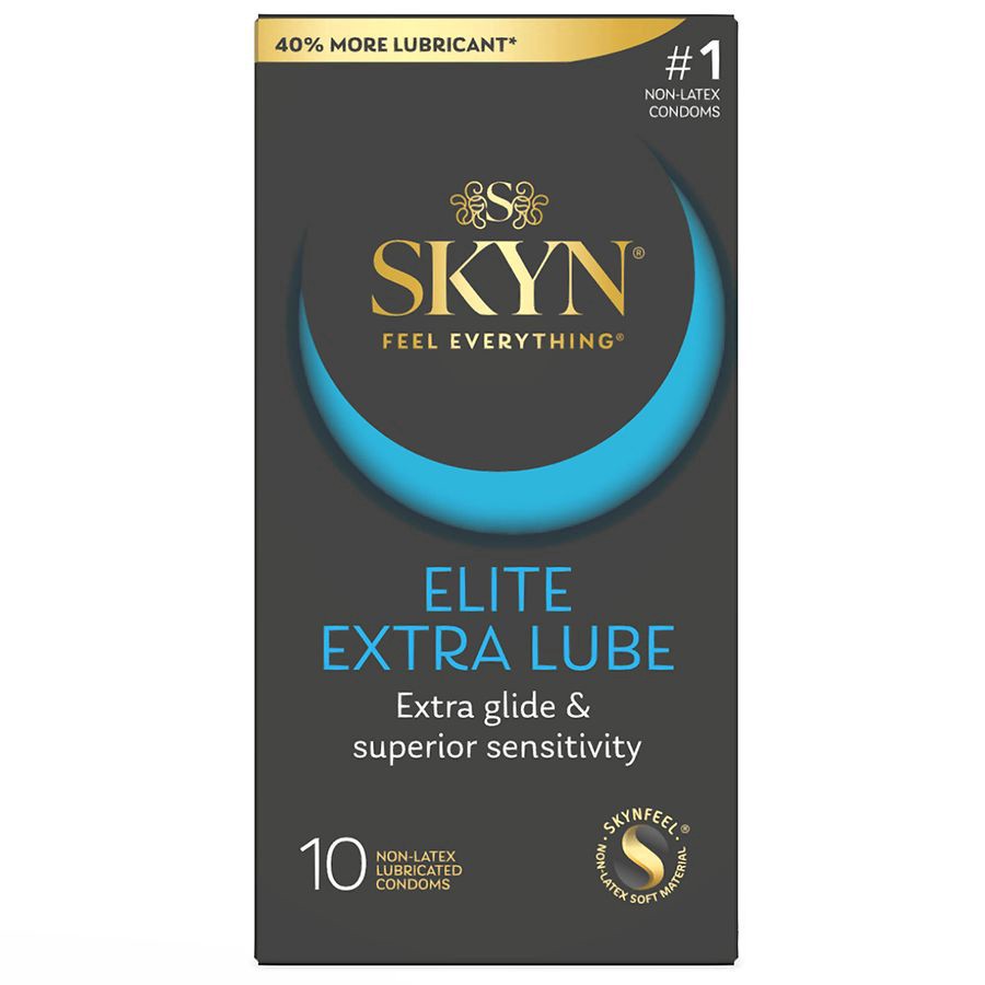 slide 1 of 1, SKYN Eltie Extra Lube Non-Latex Condoms 10 Each, 10 ct