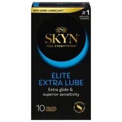 SKYN Elite Extra Lube Non-Latex Condoms 10 Each