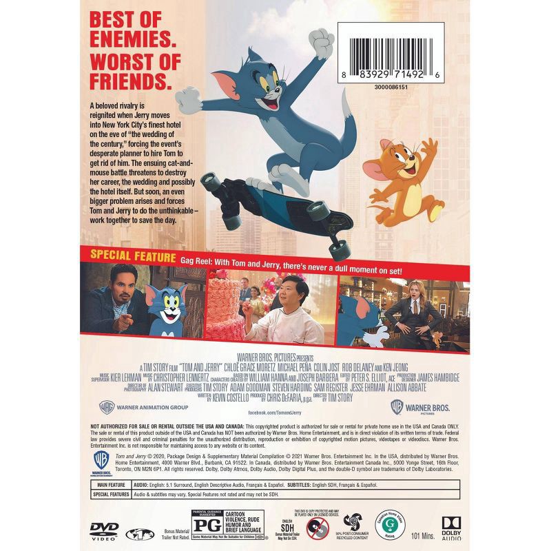 slide 3 of 3, Warner Home Video Tom & Jerry The Movie DVD + Digital Copy, 1 ct