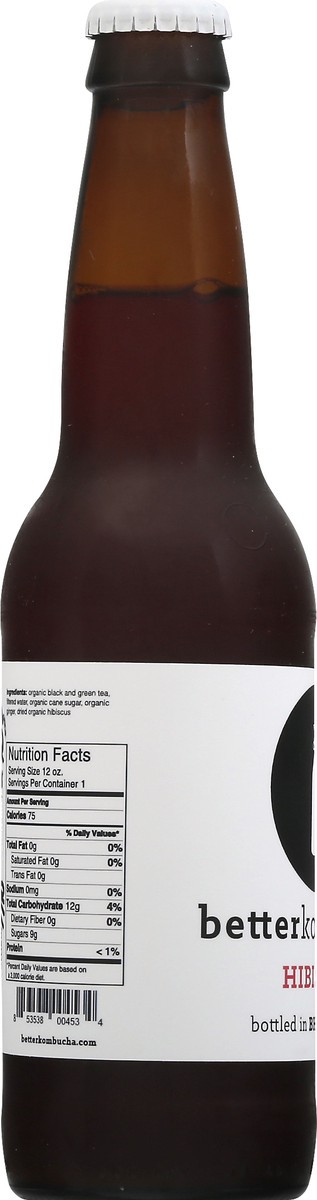 slide 3 of 10, BetterKombucha Hibiscus Kombucha - 12 oz, 12 oz