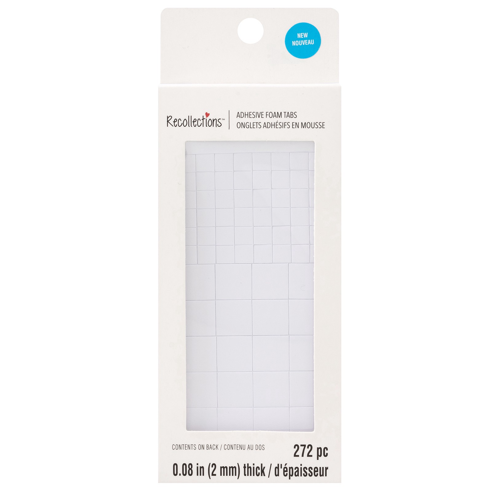 slide 3 of 4, 2mm Thick Adhesive Foam Tabs By Recollections, 2mm