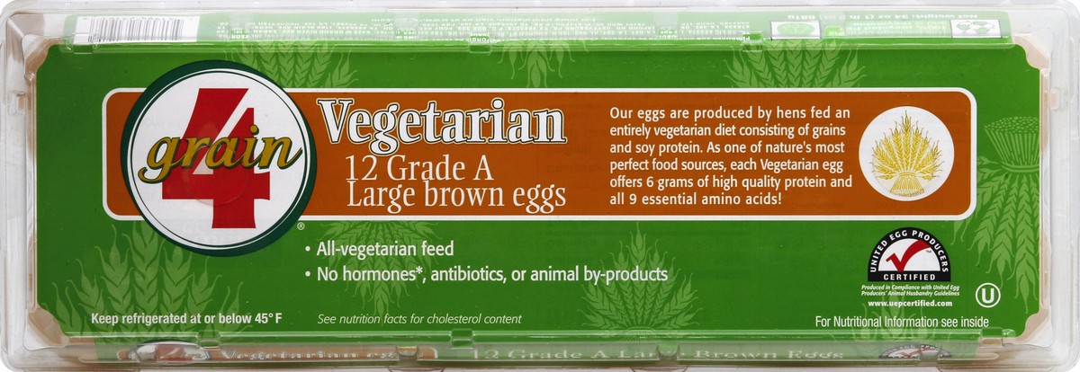 slide 2 of 6, 4GRAIN Eggs 12 ea, 12 ct