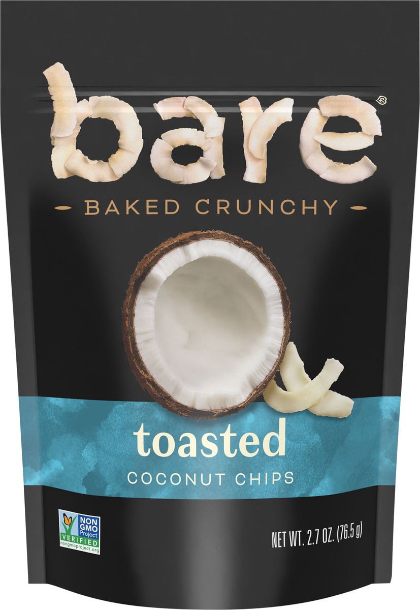 slide 5 of 6, Bare Coconut Chips, Baked Crunchy, Toasted, 2.7 oz