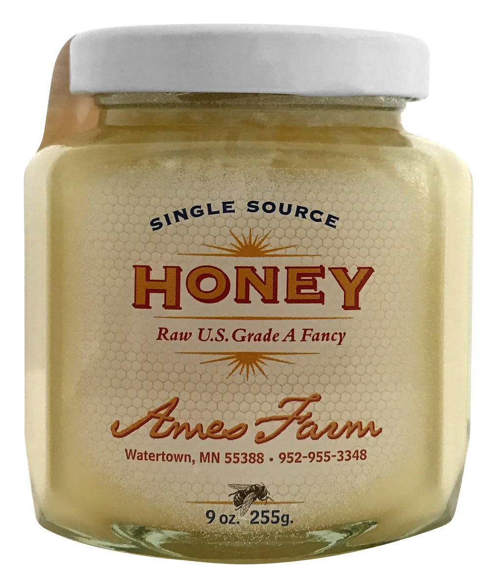 slide 1 of 1, Ames Farm Raw Honey, 9 oz