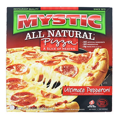 slide 1 of 1, Mystic All Natural Ultimate Pepperoni Pizza, 21.75 oz