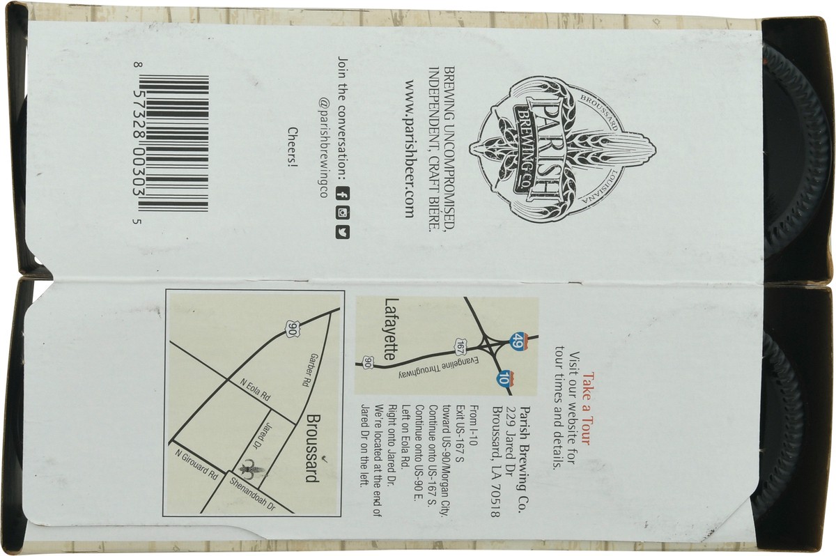 slide 6 of 12, Parish Brewing Ale, Wheat, Louisiana, Canebrake, 6 ct; 12 oz