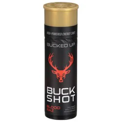 Bucked UP Buck Shot Bottle Blood Raz - 2 oz