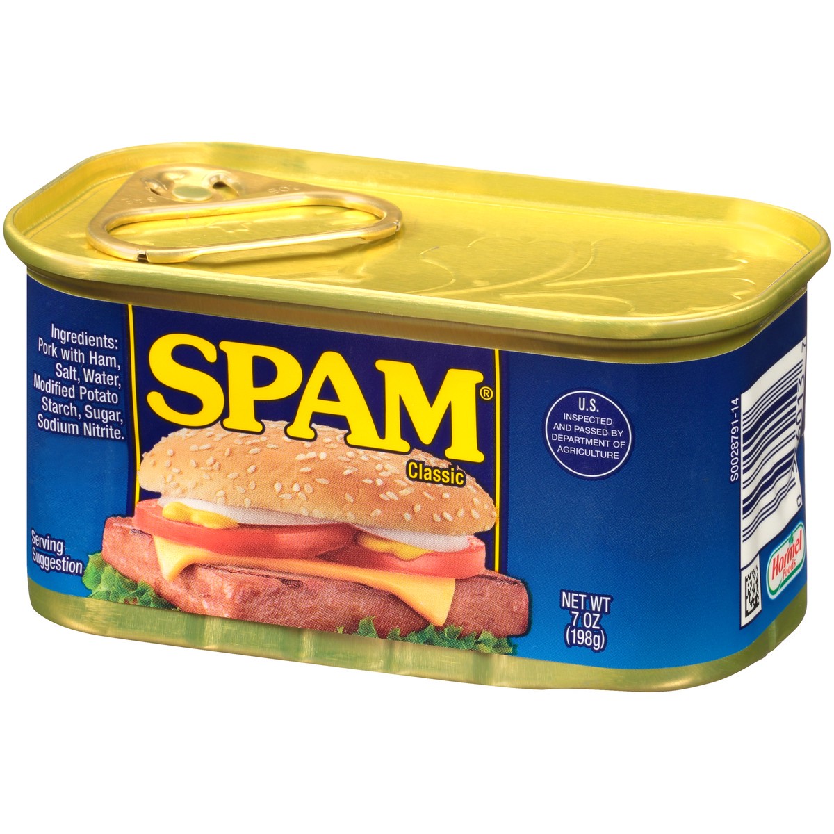 slide 12 of 14, SPAM Classic Canned Meat 7 oz. Pull-Top Can, 7 oz