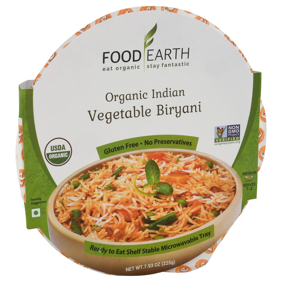 slide 2 of 11, Food Earth Organic Indian Vegetable Biryani, 7.93 oz