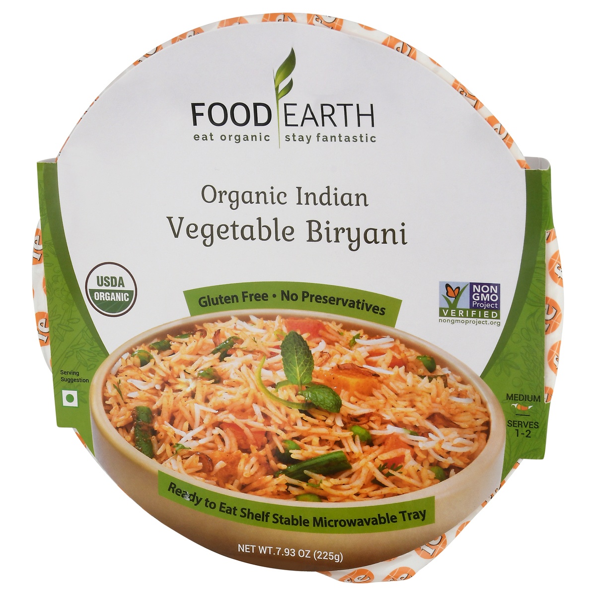 slide 3 of 11, Food Earth Organic Indian Vegetable Biryani, 7.93 oz