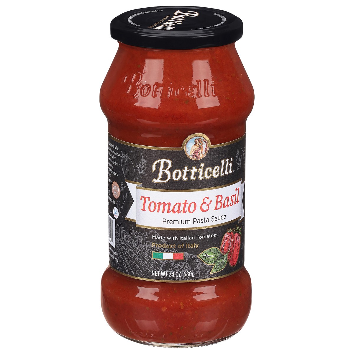 slide 2 of 9, Botticelli Tomato & Basil Premium Pasta Sauce, 24 oz