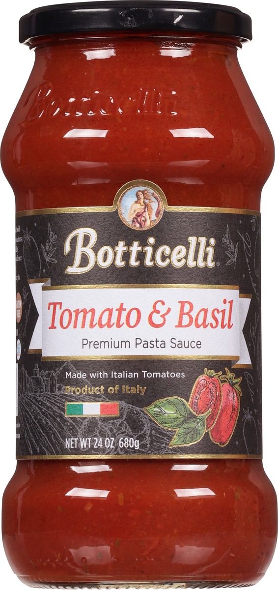 slide 4 of 9, Botticelli Tomato & Basil Premium Pasta Sauce, 24 oz