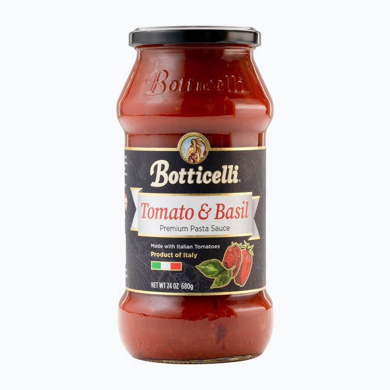 slide 1 of 9, Botticelli Tomato & Basil Premium Pasta Sauce, 24 oz