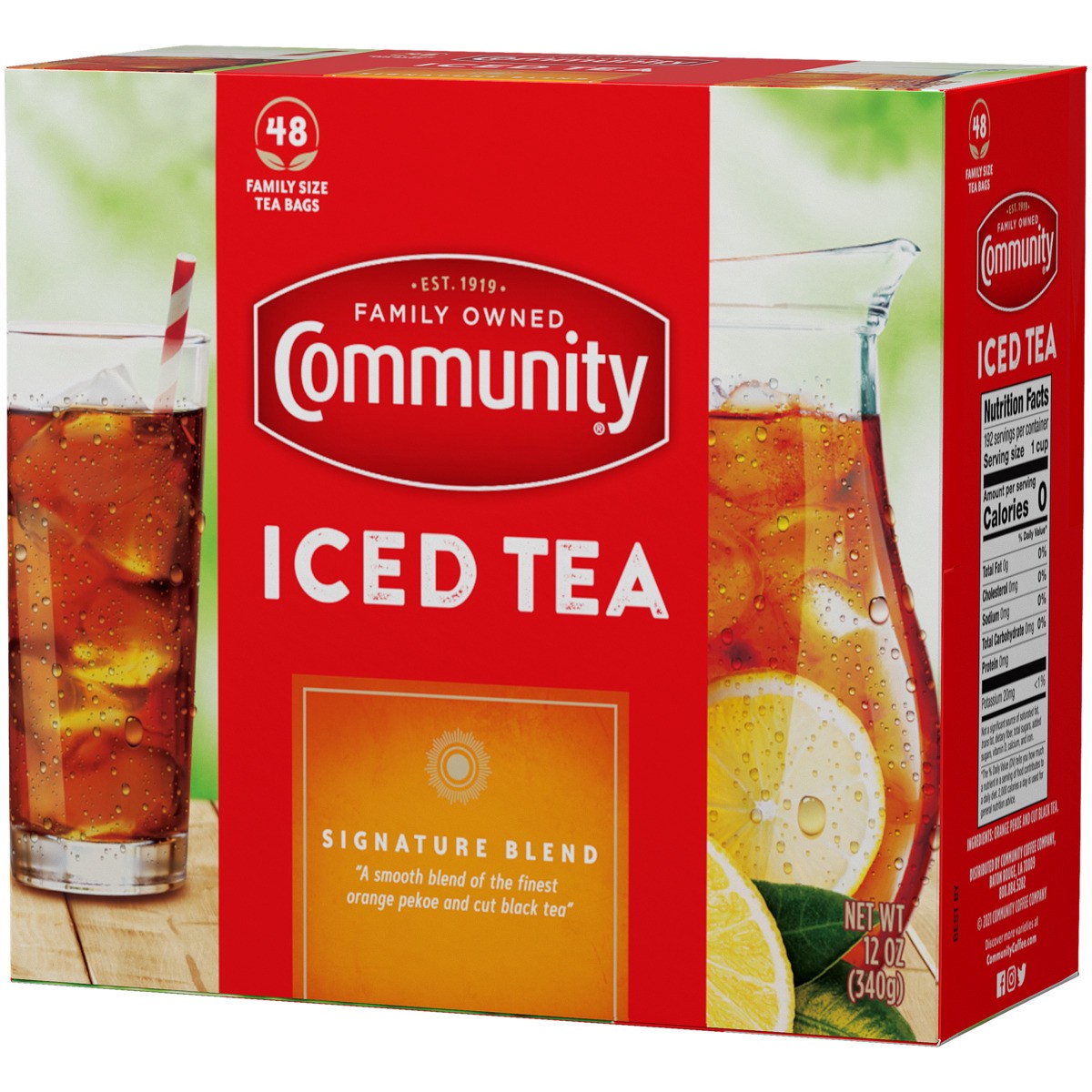 slide 10 of 10, Community Coffee Quart Size Tea Bags - 48 ct, 48 ct