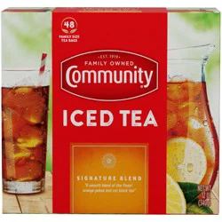 Community Coffee Quart Size Tea Bags - 48 ct