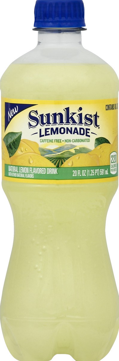 slide 4 of 4, Sunkist Lemonade 20 oz, 20 fl oz