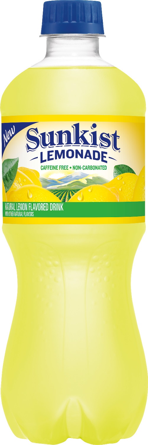 slide 1 of 4, Sunkist Lemonade 20 oz, 20 fl oz