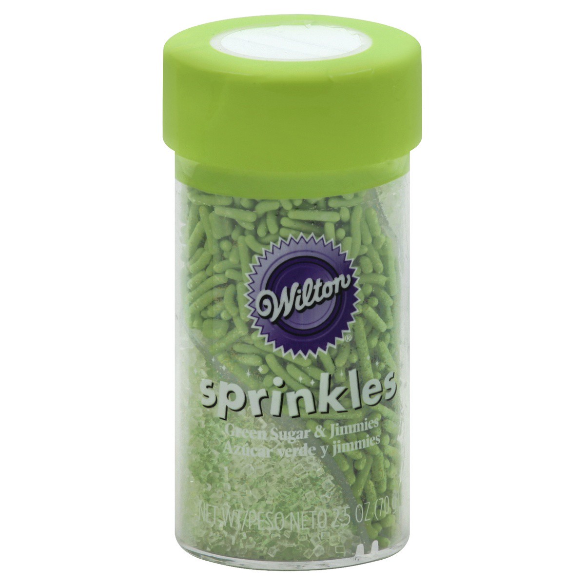 slide 1 of 2, Wilton Green Sugar and Jimmies Sprinkles, 2.5 oz