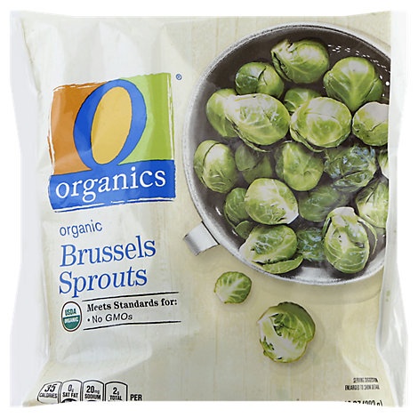slide 1 of 1, O Organics Organic Brussels Sprouts, 10 oz