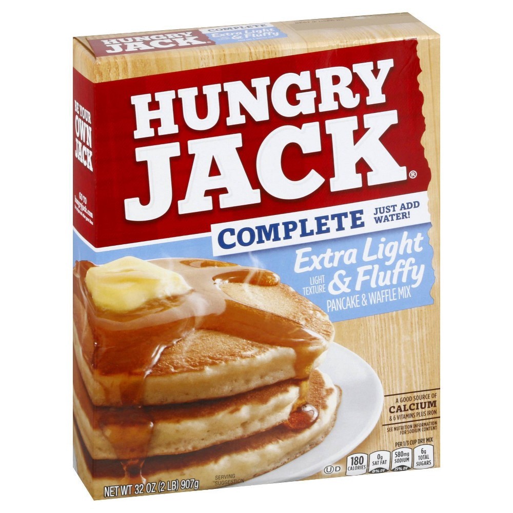 slide 2 of 4, Hungry Jack Complete Extra Light & Fluffy Pancake Mix, 32 oz