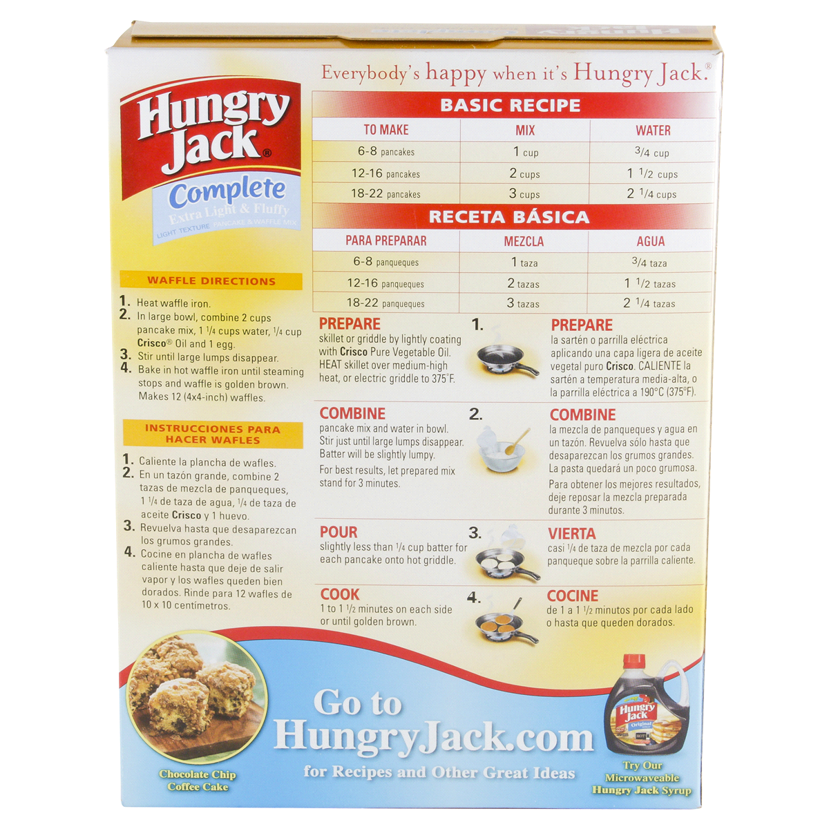 slide 7 of 9, Hungry Jack Complete Extra Light & Fluffy Pancake Mix, 32 oz