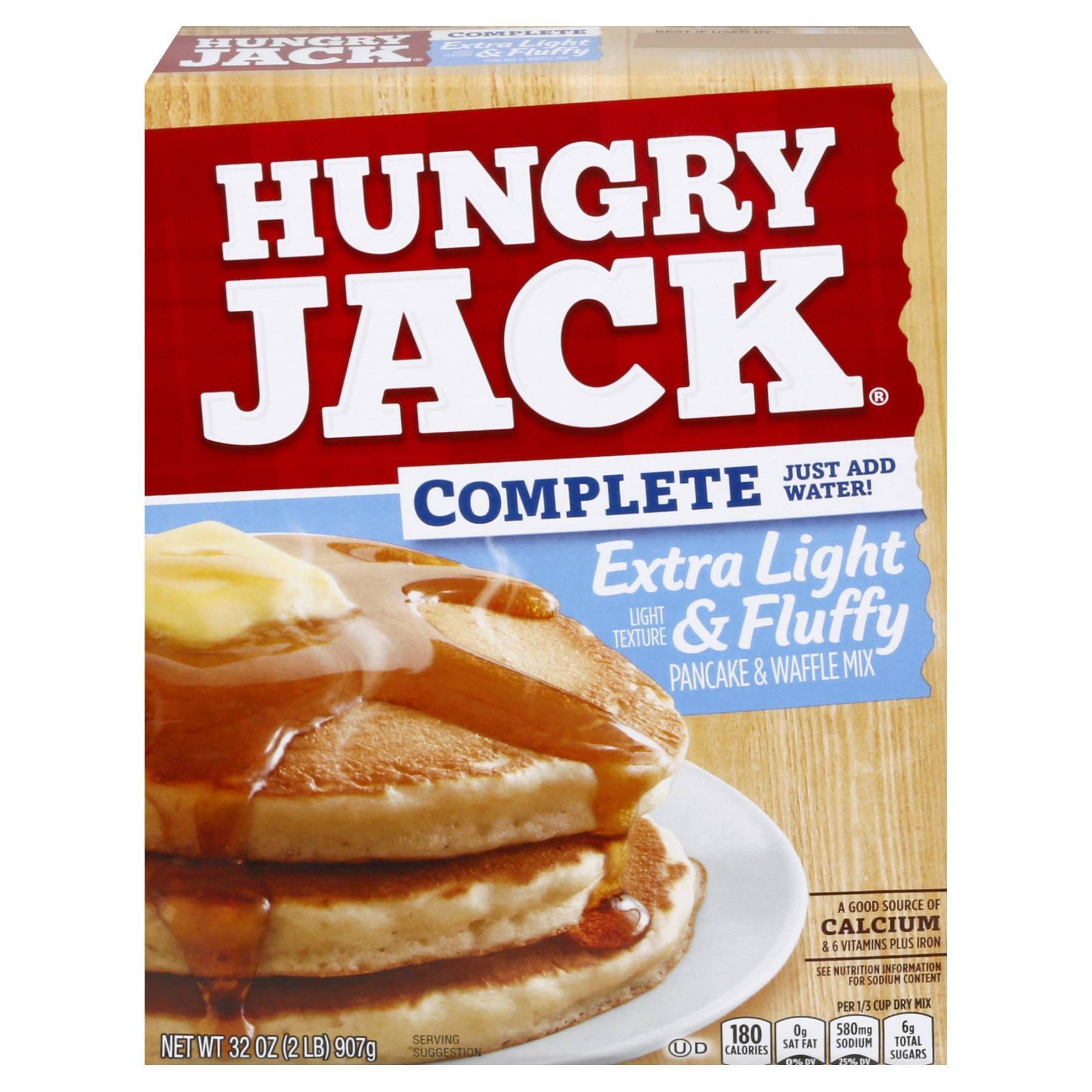 slide 1 of 9, Hungry Jack Complete Extra Light & Fluffy Pancake Mix, 32 oz