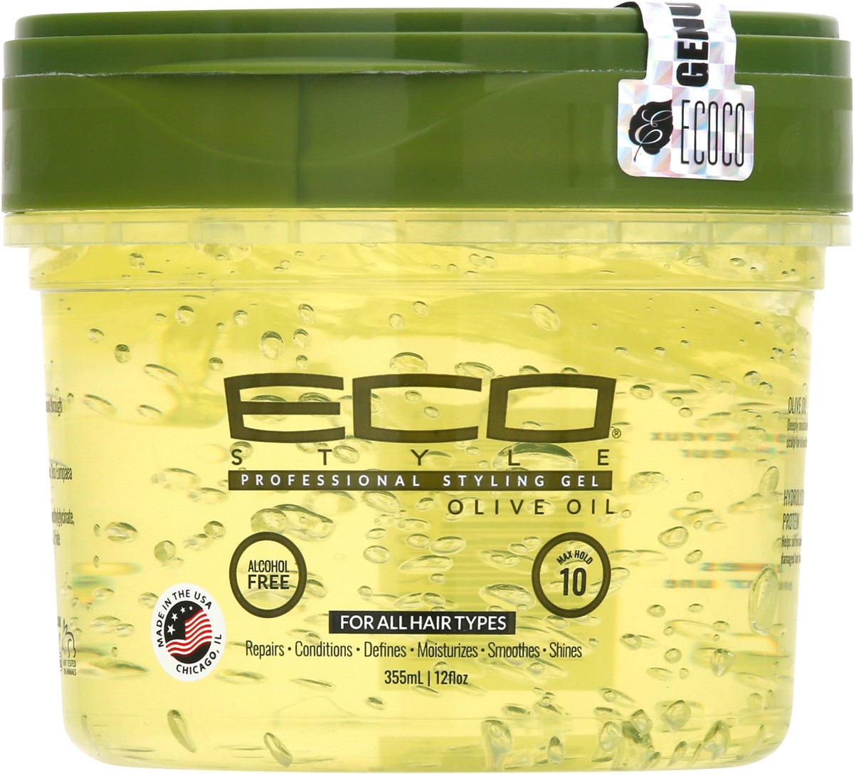 slide 1 of 9, Eco Styler Olive Oil Professional Styling Gel 355 ml, 12 oz