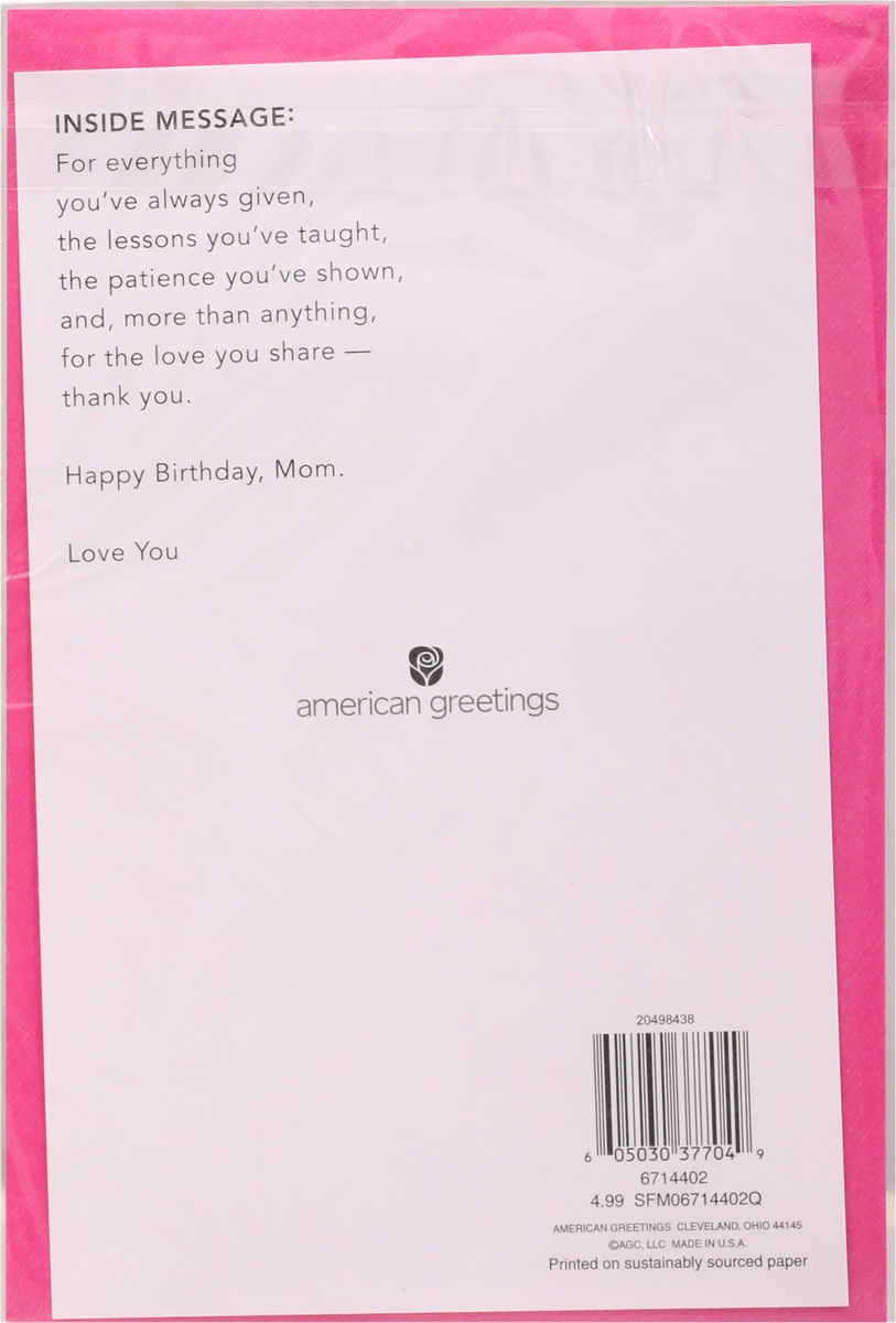 slide 8 of 9, American Greetings Birthday Card for Mom (Grateful), 1 ct