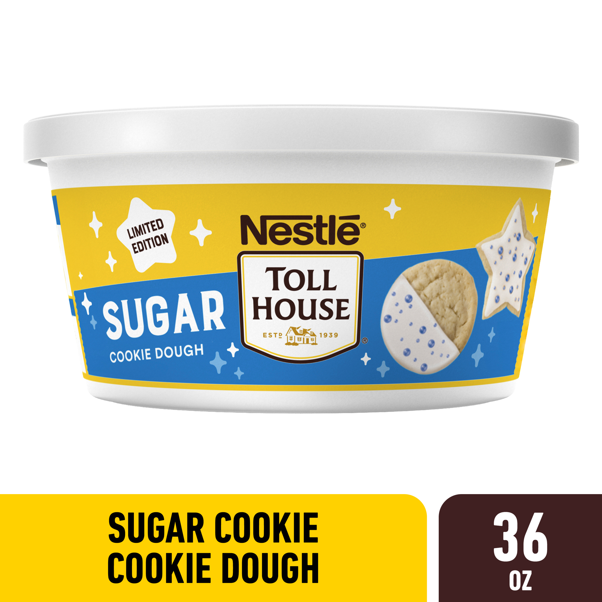 slide 1 of 7, Nestles Toll House Ready To Bake Sugar Tub, 36 oz