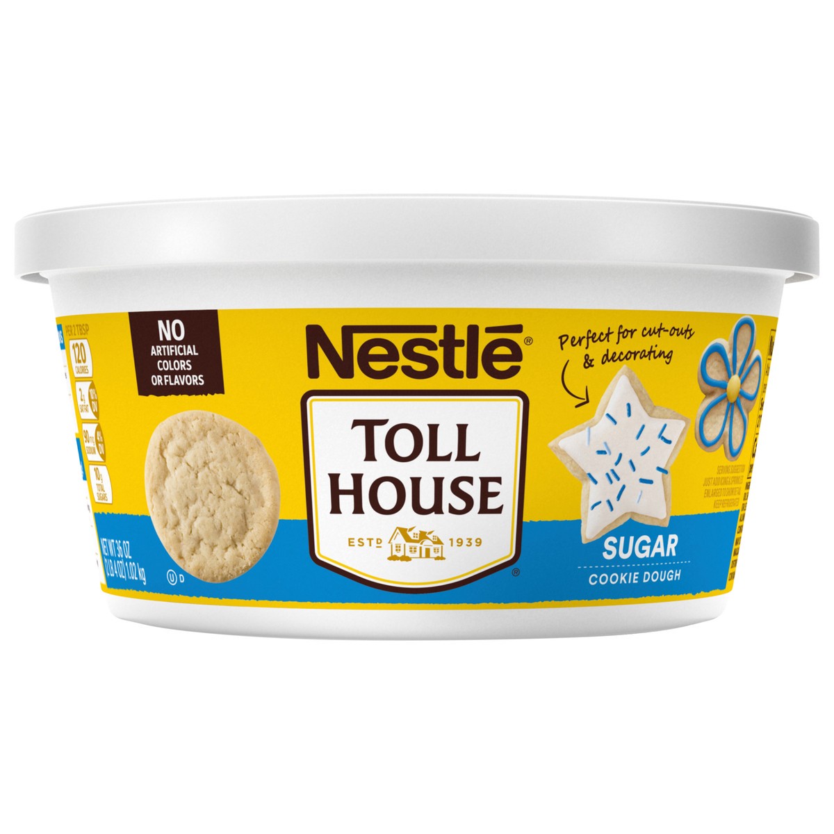 slide 1 of 7, Nestles Toll House Ready To Bake Sugar Tub, 36 oz