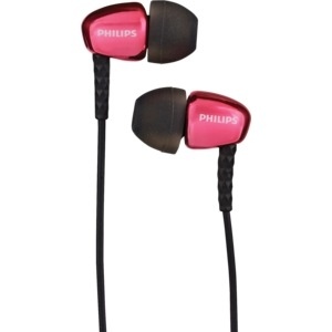 slide 1 of 1, Philips Rich Bass In-Ear Headphones, Pink, 1 ct